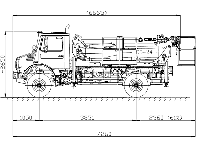 Автовышка Cela DT24 на Unimog